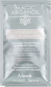 Nook Реконструирующий экстрапитательный шампунь Magic Arganoil Wonderful Rescue Shampoo (пробник)