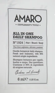 Farmavita Шампунь для щоденного застосування Amaro All In One Daily Shampoo (пробник)