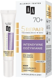 AA Зволожувальний і живильний крем для шкіри навколо очей 70+ Cosmetics Age Technology 5 Repair Eye Cream