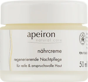 Apeiron Живильно-відновлювальний нічний крем Nourishing Regenerating Night Cream