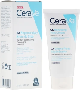 CeraVe Крем для сухої і потрісканої шкіри ніг SA Renewing Foot Cream