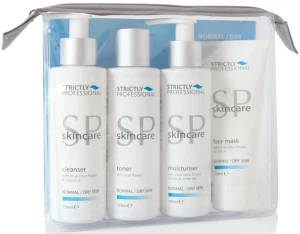 Strictly Professional Набір для нормальної/сухої шкіри SP Skincare (cleanser/150ml + toner/150ml + moisturiser/100ml + mask/100ml)