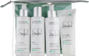 Strictly Professional Набір для комбінованої шкіри SP Skincare (cleanser/150ml + toner/150ml + moisturiser/150ml + mask/100ml)