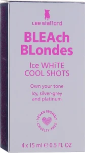 Lee Stafford Тонувальний засіб для миттєвого платинового відтінку освітленого волосся Ice White Cool Shots