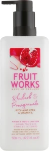 Grace Cole Лосьон для рук и тела "Ревень и гранат" Fruit Works Hand & Body Lotion Rhubarb & Pomegranate