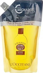 L'Occitane Масло для душа увлажняющее миндальное Almond Shower Oil (дой-пак)