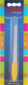Credo Solingen Сапфировая пилка двухсторонняя 16 см, желтая Pop Art