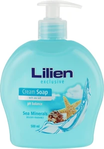 Lilien Жидкое крем-мыло "Морские минералы" Sea Minerals Cream Soap