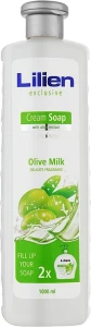 Lilien Жидкое крем-мыло "Оливковое молочко" Olive Milk Cream Soap (сменный блок)