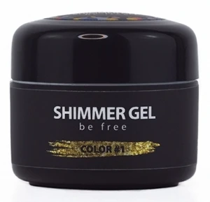 NUB Шиммер-гель для дизайна ногтей с крупными блестками Shimmer Gel