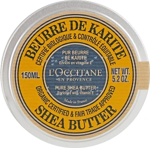 L'Occitane Крем для тела Organic Pure Shea Butter