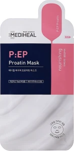 Підтягуюча маска для обличчя з амінокислотами - Mediheal P:EP Firming Proatin Mask, 25 мл, 1 шт