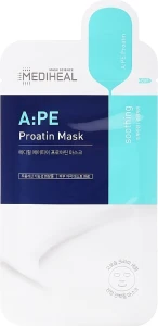 Заспокійлива маска для обличчя з амінокислотами - Mediheal A:PE Soothing Proatin Mask, 25 мл, 1 шт