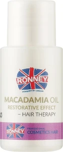 Ronney Professional Укрепляющее масло макадамии для волос Macadamia Oil Restorative Effect Hair Therapy