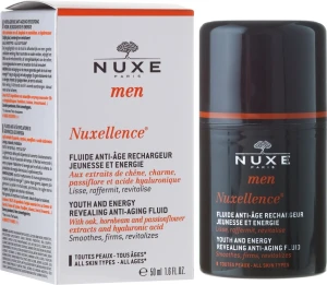 Nuxe Антивіковий флюїд для чоловіків Men Nuxellence Youth and Energy Revealing Anti-Aging Fluid