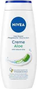 Nivea Гель-уход для душа "Крем и Алоэ" Care Shower Cream Natural Aloe Vera