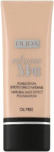 Pupa Extreme Matt Effect Foundation SPF 10 Тональний крем-флюїд для обличчя