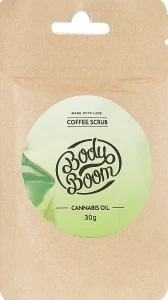 BodyBoom Кавовий скраб із коноплею Cannabis Oil Coffee Scrub