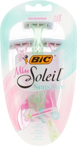 BIC Жіночий одноразовий станок, 3 шт. Miss Soleil 3 Sensitive