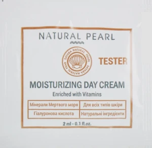 Satara Зволожувальний денний крем для всіх типів шкіри Natural Pearl Moisturizing Day Cream (пробник)
