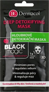Dermacol Тканевая маска для лица Black Magic Detox Sheet Mask