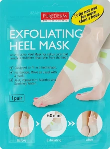 Purederm Мака-пилинг для пяток Exfolaiting Heel Mask