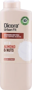 Dicora Urban Fit Молочко для тіла з вітаміном B "Мигдаль і горіх" Vitamin B Almonds & Nuts Body Milk