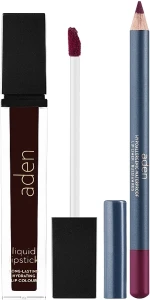 Aden Cosmetics (lipstick/7ml + pencil/1.14g) Набор