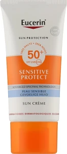 Eucerin Сонцезахисний крем для нормальної та сухої шкіри Sun Sensitive Protect Cream SPF50+ (tester)