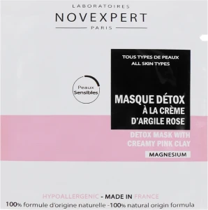 Novexpert Маска детокс для обличчя із рожевою глиною Magnesium Mask Detox Sex With Pink Clay (пробник)