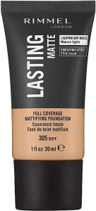 Rimmel London Lasting Matte Foundation Стойкая матовая тональная основа