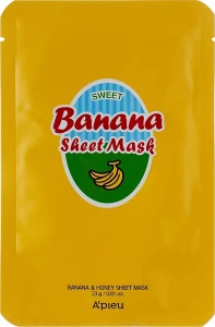 A'pieu Питательная маска с экстрактом банана и меда Sweet Banana Sheet Mask