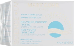 Mary Cohr Крем для лица "Новая молодость" Nouvelle Jeunesse New Youth "Sun Care"