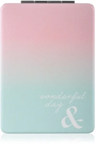 SPL Зеркало косметическое, «Wonderful Day», ментолово-розовое