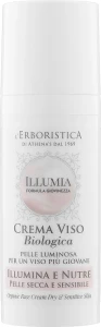 Athena's Органический крем для освещения и питания сухой чувствительной кожи лица Erboristica Organic Face Cream