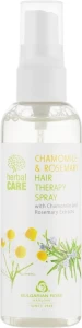 Bulgarian Rose Терапевтический спрей для волос с ромашкой и розмарином Aromatherapy Herbal Care Chamomile & Rosemary Hair Therapy Spray