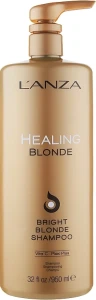Цілющий шампунь для натурального і знебарвленого світлого волосся - L'anza Healing Blonde Bright Blonde Shampoo, 950 мл