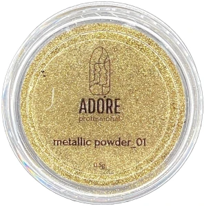 Adore Professional Металлическая зеркальная пудра для ногтей Metallic Powder