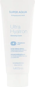 Missha Очищающий крем для лица с гиалуроновой кислотой Super Aqua Ultra Hyalron Cleansing Cream