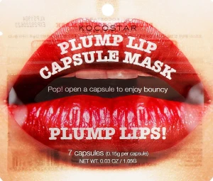 Kocostar Капсульна сироватка для збільшення об'єму губ Plump Lip Capsule Mask Pouch