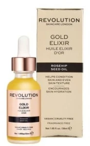 Revolution Skincare Эликсир для лица с маслом шиповника Makeup Revolution Rosehip Seed Oil Gold Elixir