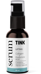 Tink Сироватка для обличчя з ліфтинг-ефектом, з СО2, з екстрактом кавових зерен, колагеном і гіалуроном Collagen + Hyaluronic Acid Lifting Serum