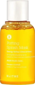 Blithe Сплеш-маска для блиску "Енергія. Цитрус і мед" Energy Yellow Citrus and Honey Patting Splash Mask