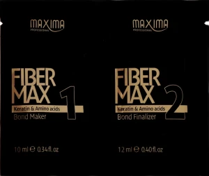 Maxima Набір "Кератинове відновлення" Fiber Max (keratin/bond maker/10 ml + keratin/bond finalizer/12 ml)