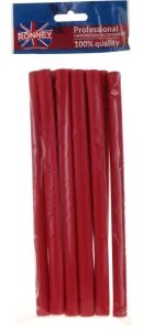 Ronney Professional Бигуди для волос гибкие 12/210 мм, 10 шт, красные Flex Rollers