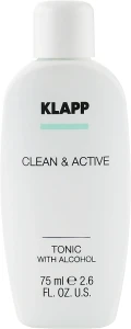 Klapp Тонік для обличчя Clean & Active Tonic with Alcohol