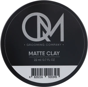 QM Матовая глина для укладки волос Matte Clay