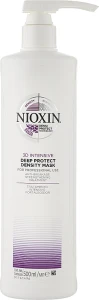 Маска для глубокого восстановления волос - Nioxin 3D Intensive Deep Protect Density Mask, 500 мл
