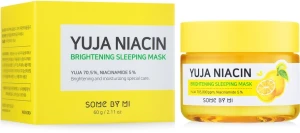 Some By Mi Нічна вирівнююча тон маска для обличчя Yuja Niacin Brightening Sleeping