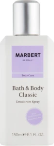 Marbert Натуральний дезодорант-спрей Bath & Body Classic Natural Deodorant Spray